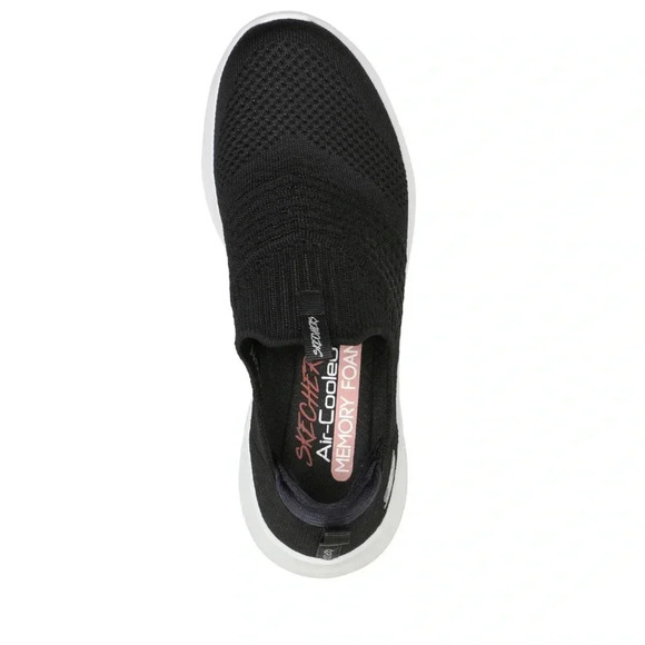 Women’s Sketchers Ultra Flex Harmonious black slip ons shoes sneakers Sz 10 NWB - Picture 3 of 6